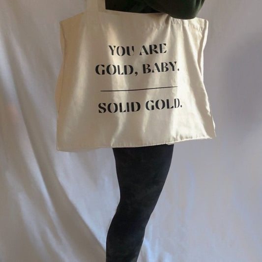 GOLD BABY TOTE